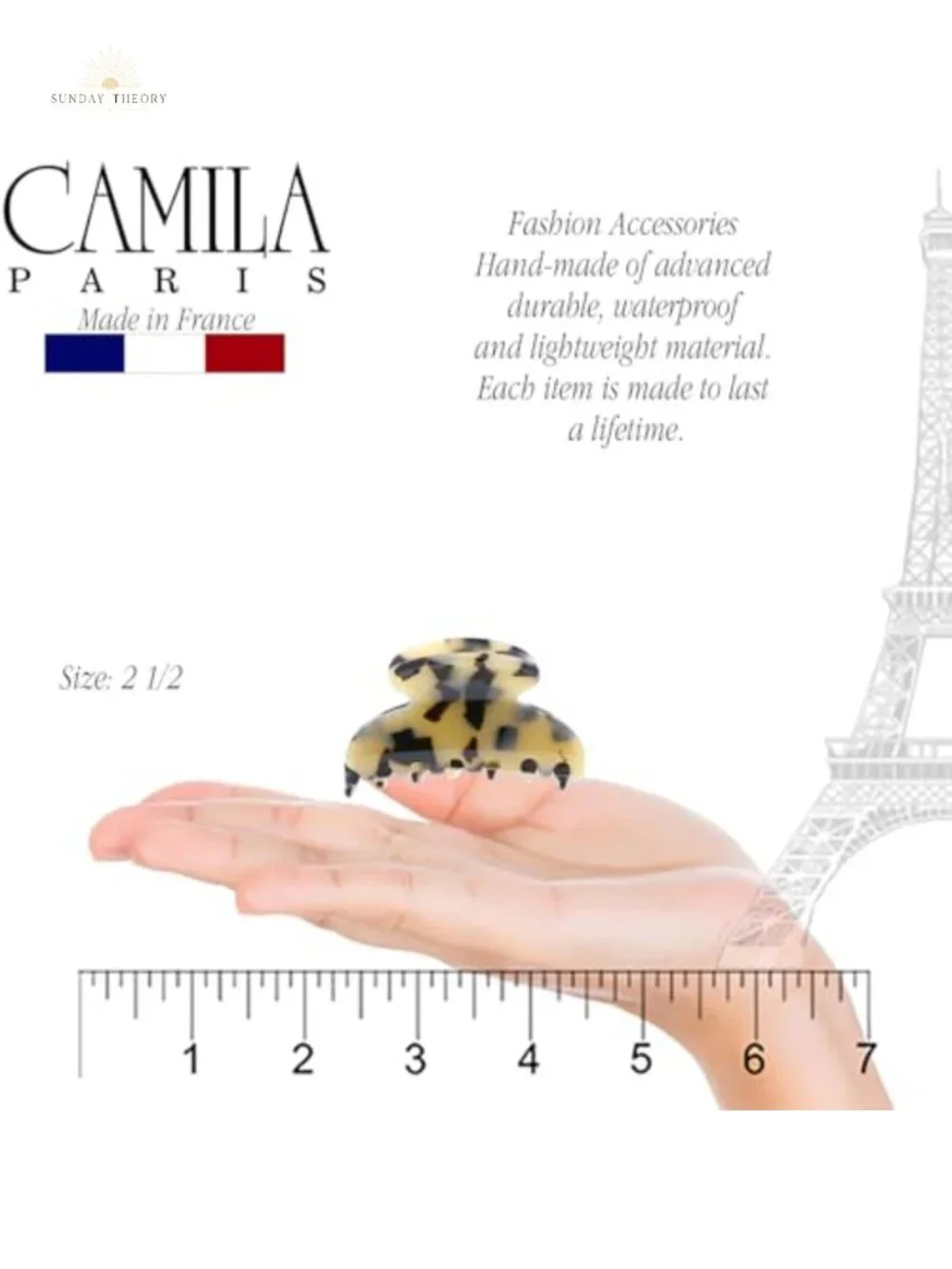 French Hair Claw Clips for Women, Cellulose Acetate, Strong Hold, Handmade,